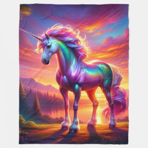 Unicorn Art Fleece Blanket