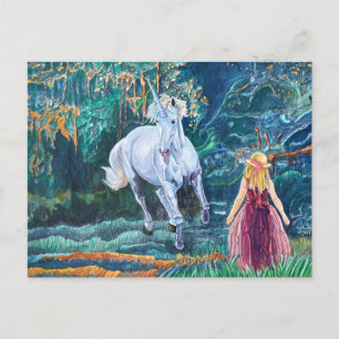 Unicorn Art Postcard