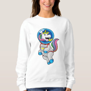 Unicorn as Astronaut in Space Sweatshirt