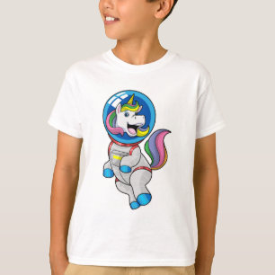 Unicorn as Astronaut in Space T-Shirt