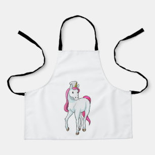 Unicorn as Cook with Chef hat Apron