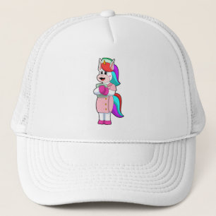 Unicorn as Nurse Trucker Hat