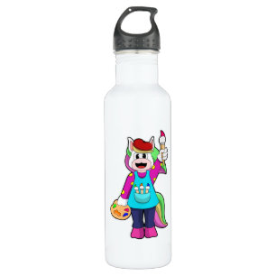 Unicorn as Painter 710 Ml Water Bottle
