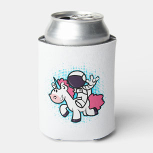 Unicorn Astronaut  Can Cooler