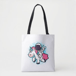Unicorn Astronaut Tote Bag