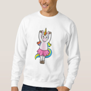 Unicorn at Ballet Dance with Skirt Sweatshirt