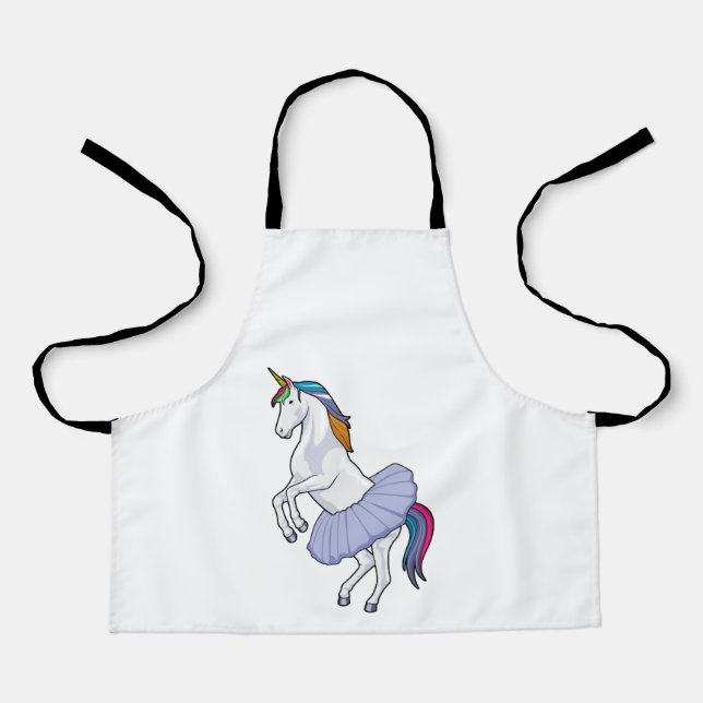 Unicorn at Ballet with Skirt Apron (Front)