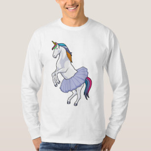 Unicorn at Ballet with Skirt T-Shirt