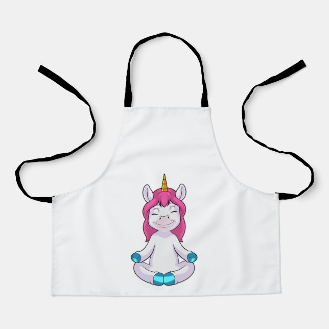 Unicorn at Meditate in Sitting Apron (Front)