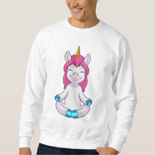 Unicorn at Meditate in Sitting Sweatshirt