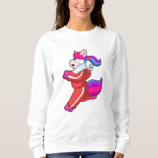 Unicorn at Running Sweatshirt (Front)