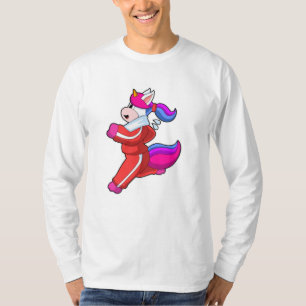 Unicorn at Running T-Shirt