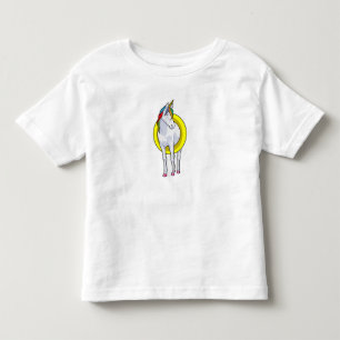 Unicorn at Swimming with Swim ring Toddler T-shirt
