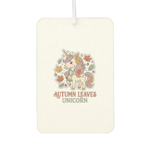 Unicorn Autumn Leaves Unicorn Graphic Design Merch Air Freshener