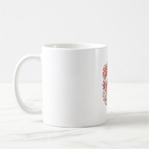 Unicorn Axolotl Unicorn Splash Whimsical White Bac Coffee Mug