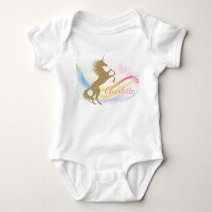 Unicorn Baby Girl Personalized Shirts