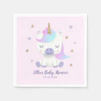 Unicorn Baby Shower Cartoon