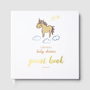 Unicorn Baby Shower Gender Neutral Guest Book