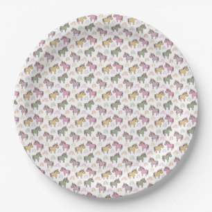 Unicorn Baby Shower Gender Neutral Paper Plate