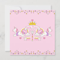 Unicorn Baby Shower Invitation