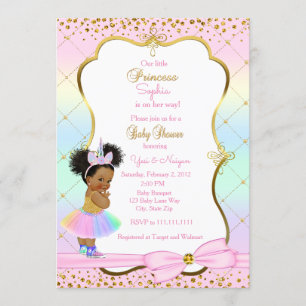 Unicorn baby shower invitation