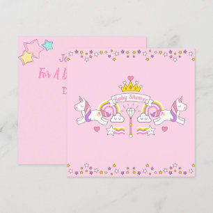 Unicorn Baby Shower Invitation