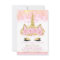 Unicorn Baby Shower Invitations Pink Gold Unicorn