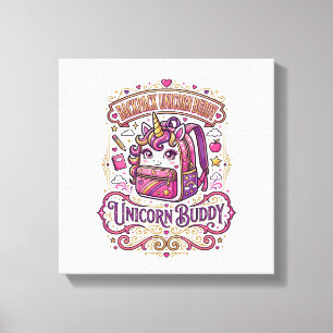 Unicorn Backpack Unicorn Buddy Stylish Merch Desig Canvas Print
