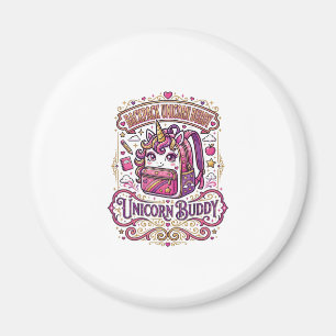 Unicorn Backpack Unicorn Buddy Stylish Merch Desig Magnet