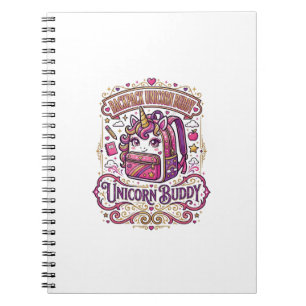 Unicorn Backpack Unicorn Buddy Stylish Merch Desig Notebook