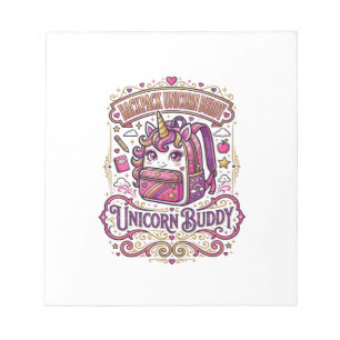Unicorn Backpack Unicorn Buddy Stylish Merch Desig Notepad