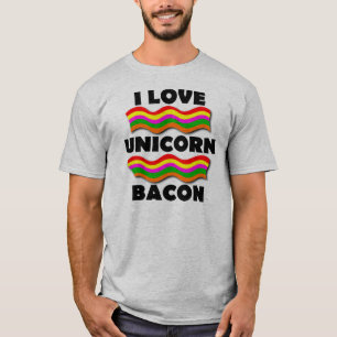 Unicorn Bacon Funny T-Shirt