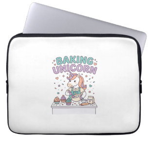 Unicorn Baking Unicorn Trendy Product Graphic_1 Laptop Sleeve