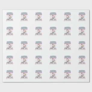 Unicorn Baking Unicorn Trendy Product Graphic_1 Wrapping Paper