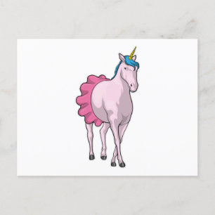 Unicorn Ballerina Ballet Postcard