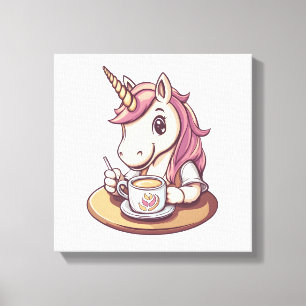 Unicorn Barista (1) Canvas Print