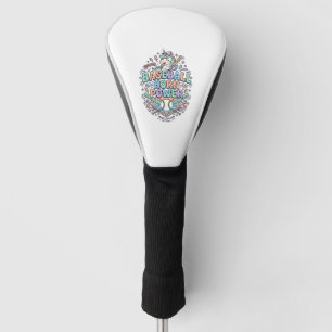 Unicorn Baseball Horn Power Kawaii Vector Design_1 Golf Head Cover