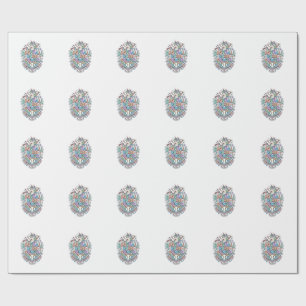 Unicorn Baseball Horn Power Kawaii Vector Design_1 Wrapping Paper