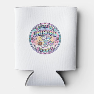 Unicorn Basketball Unicorn Bounce Funny Shirt Grap Can Cooler