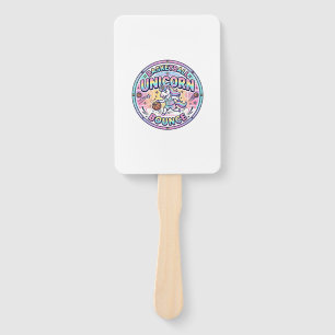 Unicorn Basketball Unicorn Bounce Funny Shirt Grap Hand Fan
