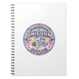 Unicorn Basketball Unicorn Bounce Funny Shirt Grap Notebook