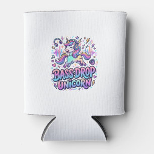 Unicorn Bass Drop Unicorn Gift Idea Typography Des Can Cooler
