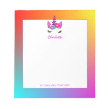 Unicorn Be Kind Stay Safe  Cute Personalized