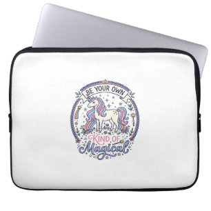 Unicorn Be Your Own Kind of Magical Playful Cute G Laptop Sleeve