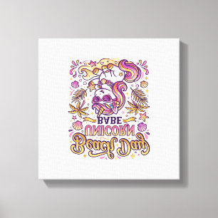 Unicorn Beach Day Unicorn Babe Stylish Zazzle Desi Canvas Print