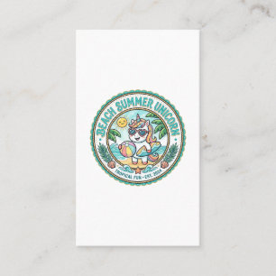 Unicorn Beach Summer Unicorn POD Ready Apparel Gra Business Card