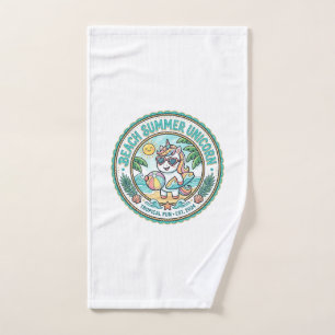 Unicorn Beach Summer Unicorn POD Ready Apparel Gra Hand Towel