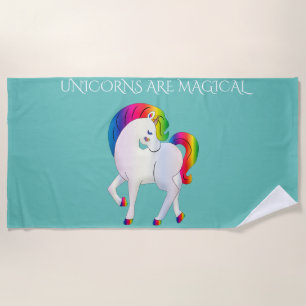 Unicorn beach towel. beach towel