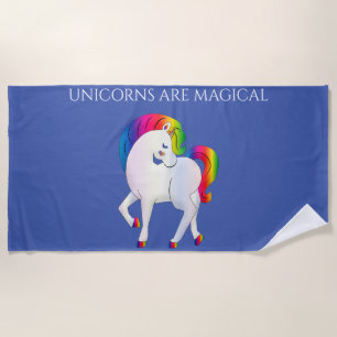 Unicorn beach towel. beach towel