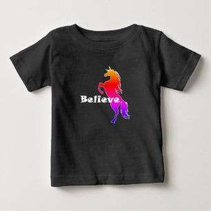 Unicorn Believe Design - Baby Fine Jersey T-Shirt